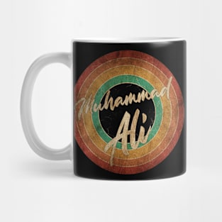 Muhammad Ali Vintage Circle Art Mug